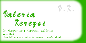 valeria kerezsi business card