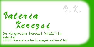 valeria kerezsi business card